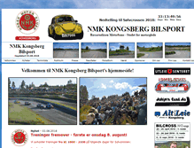 Tablet Screenshot of nmk-kongsberg-bilsport.no